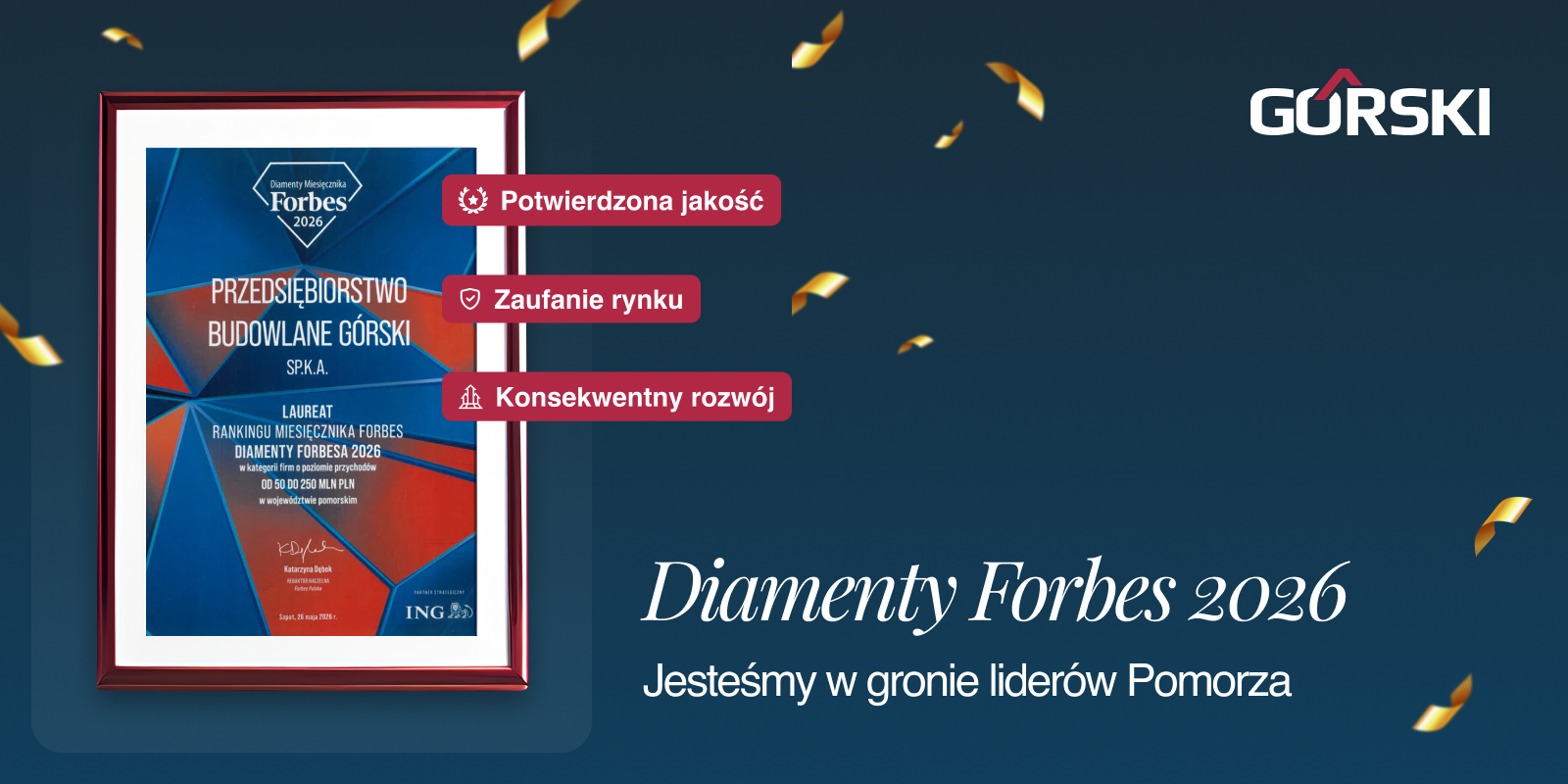 PB Górski w gronie laureatów Diamentów Forbesa 2026